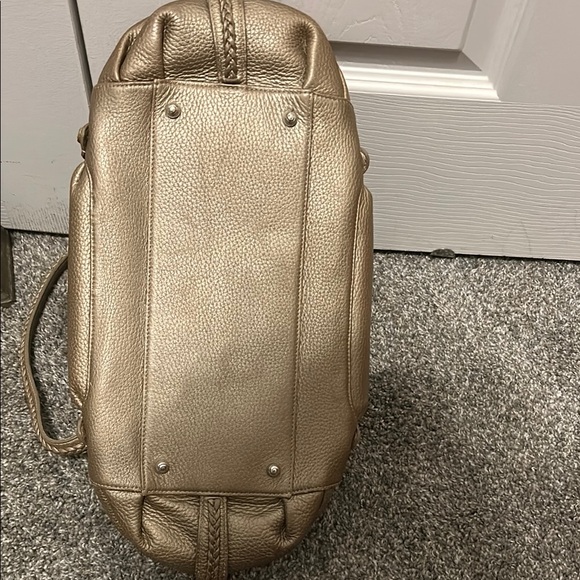 Brighton Gold Leather Shoulder Bag - Picture 8 of 11